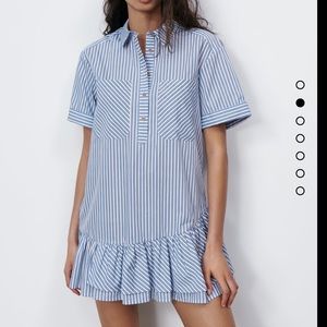 Zara Ruffled Mini Dress Size Medium